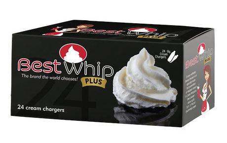 Best Whip Plus Cream Chargers 24 Pack - EU Made, for Kitchen & Cooking