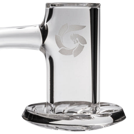 Glasshouse Bevel Top Hurricane 25mm Quartz Banger Close-up Side View for Dab Rigs
