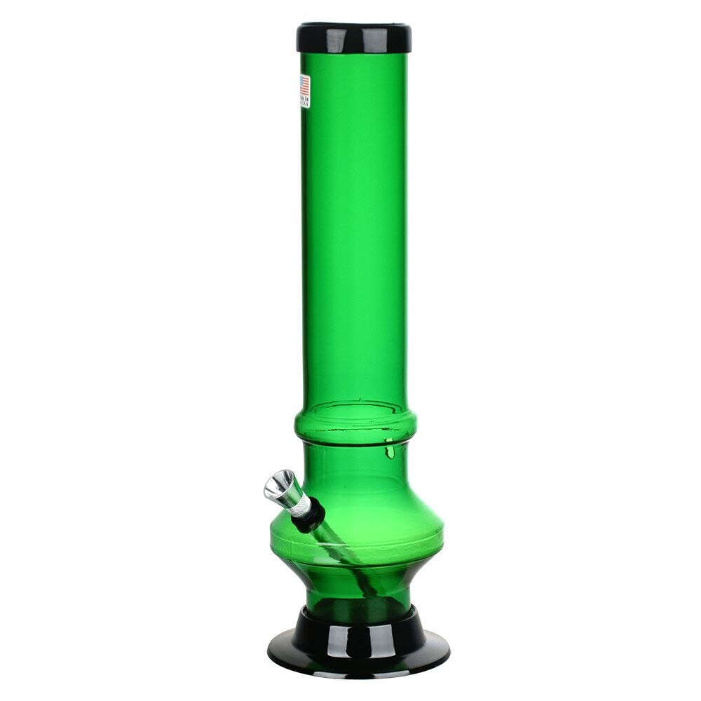 Beveled Edge Acrylic Water Pipe | 12" | Colors Vary