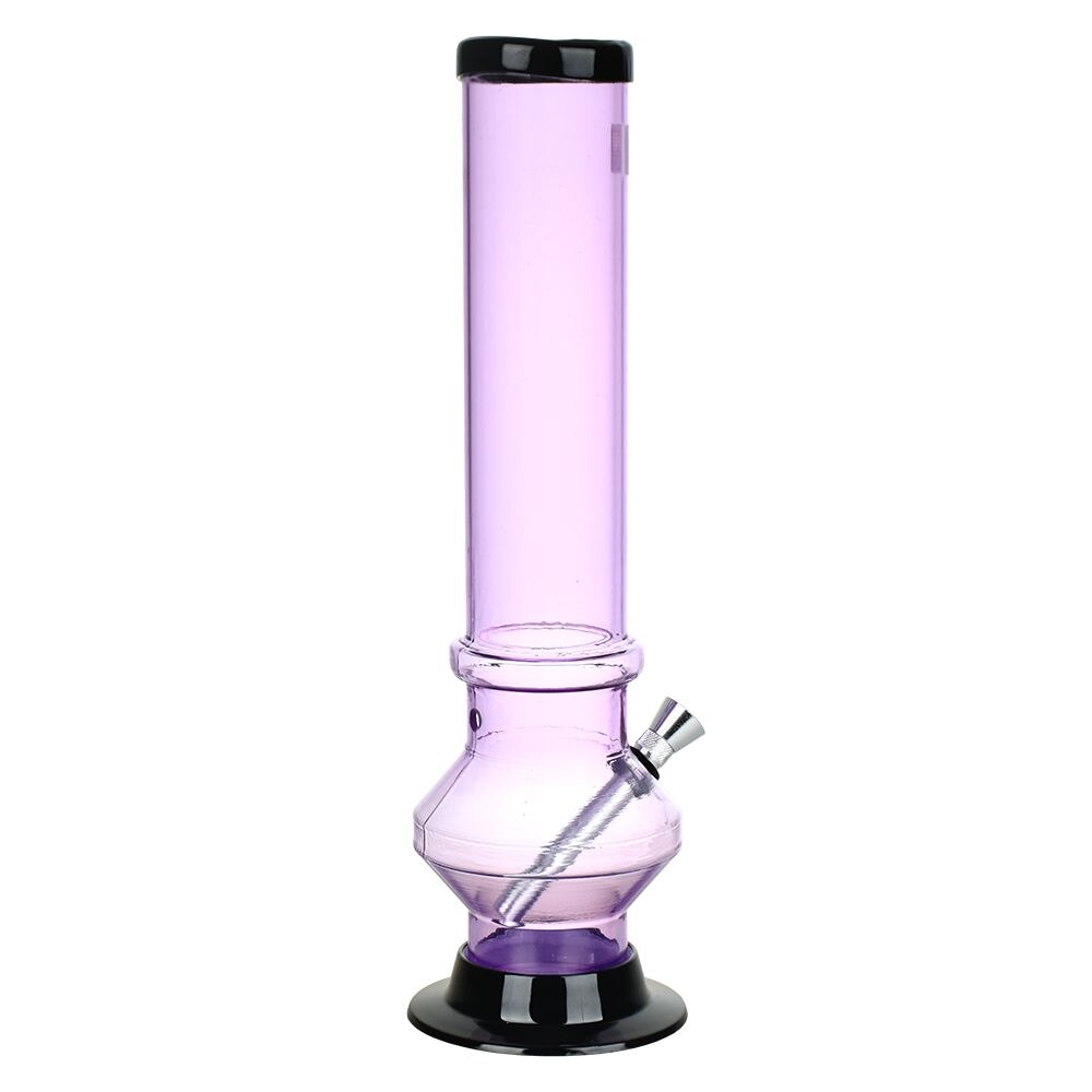 Beveled Edge Acrylic Water Pipe | 12" | Colors Vary