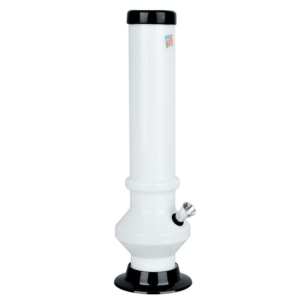 Beveled Edge Acrylic Water Pipe | 12" | Colors Vary