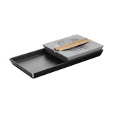 NWTN Home Roseland Set Ashtray in ceramic and stone, angled view with rolling papers