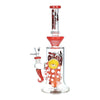 BIIGO Crazy Octopus w/ Eyeball Water Pipe, 12.25" height, 14mm joint, front view on white background