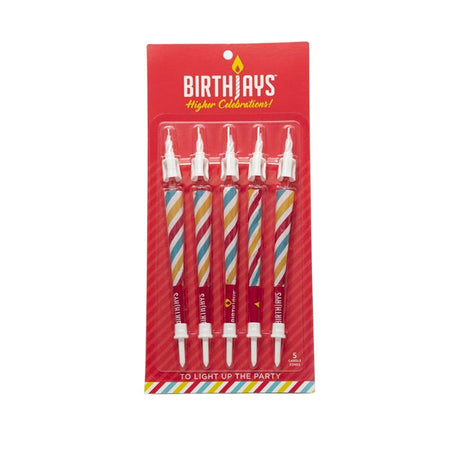 BirthJays Birthday Pre-Rolled Cones Pack of 5 with Festive Design - Front View