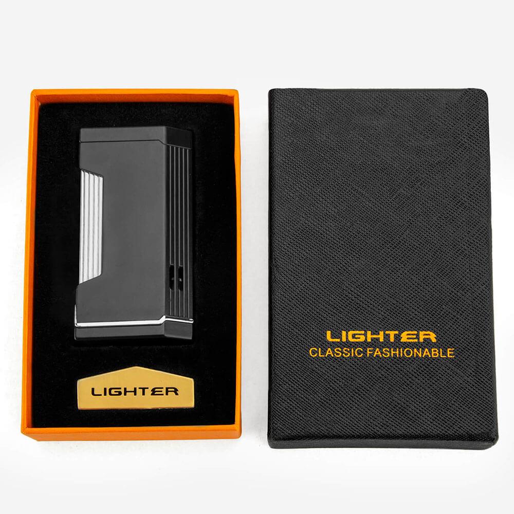 Silver Double Jet Torch Lighter