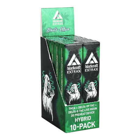 BlackCraft Extrax Disposable Vape Display, Devil's Lettuce Hybrid, 2g, 10-Pack