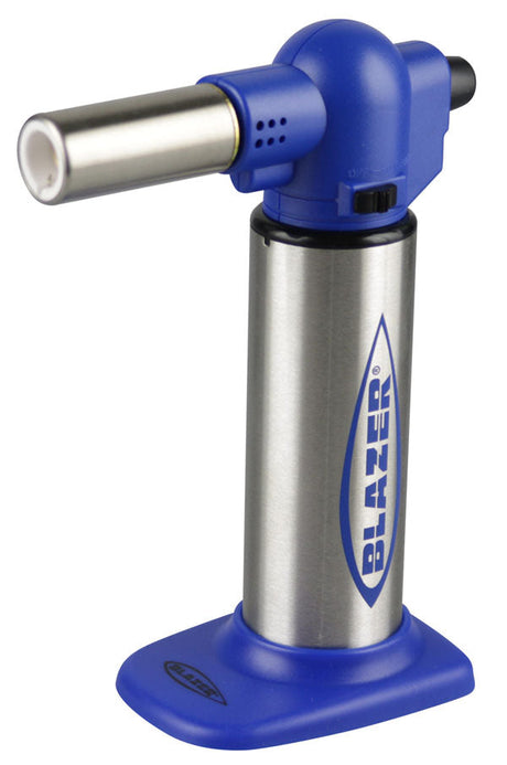 Blazer Big Buddy Torch Lighter in Blue, Portable Plug-In Design, Ideal for Bongs and Dab Rigs