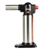 Blazer Big Buddy Torch Lighter in Stainless Steel, front view on white background, portable design for dab rigs