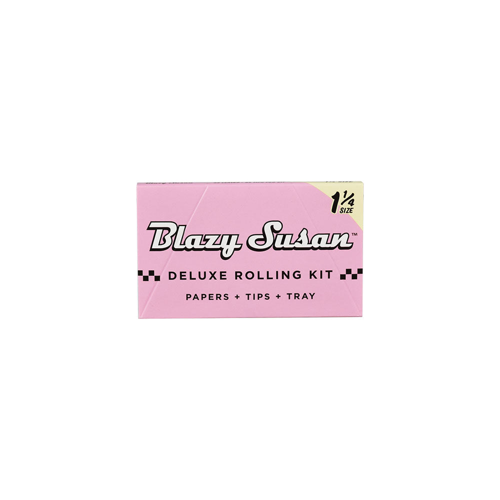 Blazy Susan Pink Deluxe Rolling Kit with Papers, Tips, and Tray, 32pk Front View
