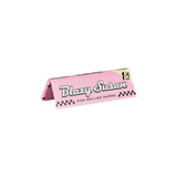 Blazy Susan Pink Rolling Papers pack, 50pc display, standard size for dry herbs, front view on white