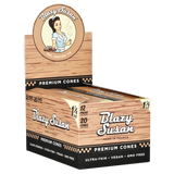 Blazy Susan Pre-Rolled Cones | 1 1/4 | 20pc Slide Box | 12pk Display