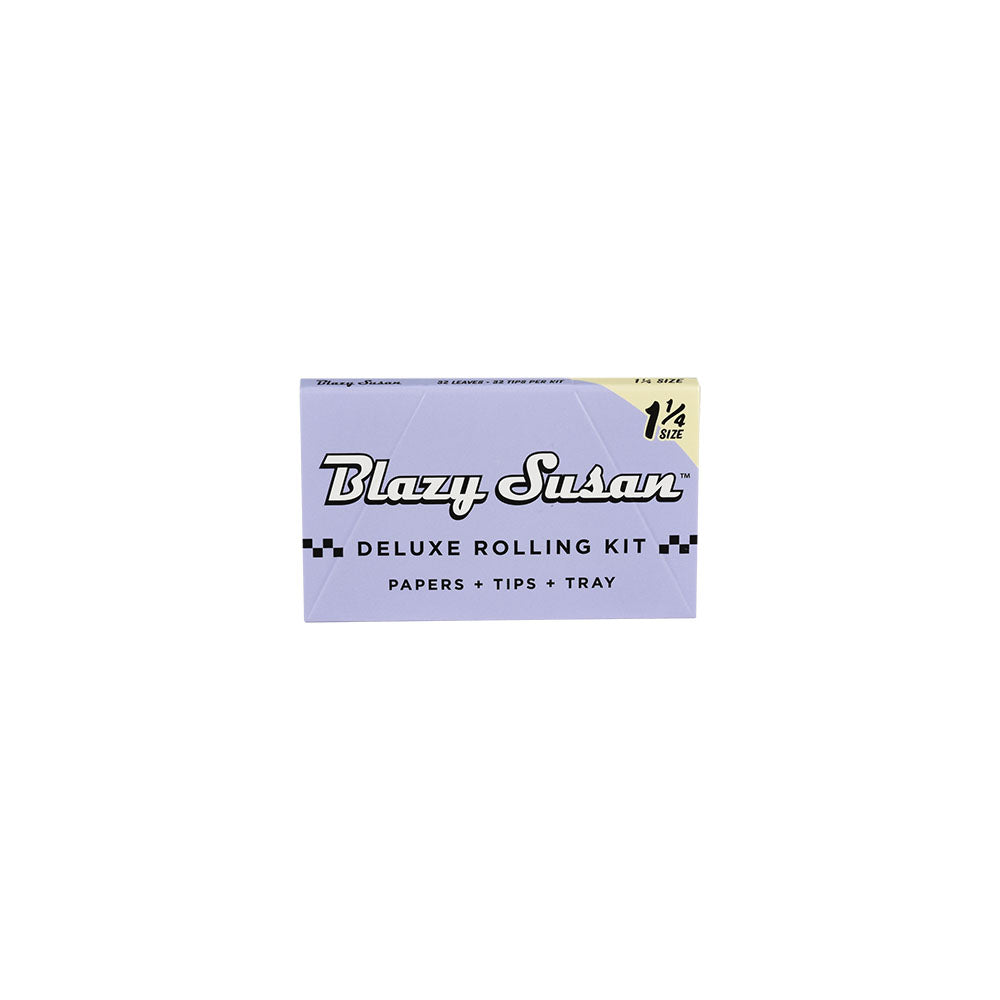 Blazy Susan Purple Deluxe Rolling Kit front view, 32pk standard size for dry herbs, made in France