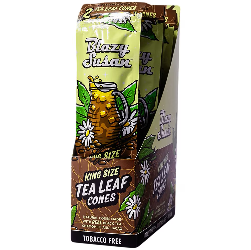 Blazy Susan Tea Leaf Cones | King Size | 2pc | 10pk Display