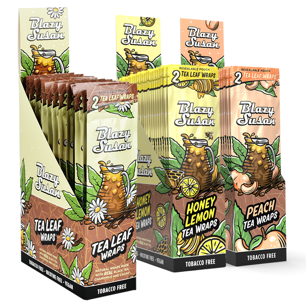 Blazy Susan Tea Leaf Wraps | 2pc | 25pk Display