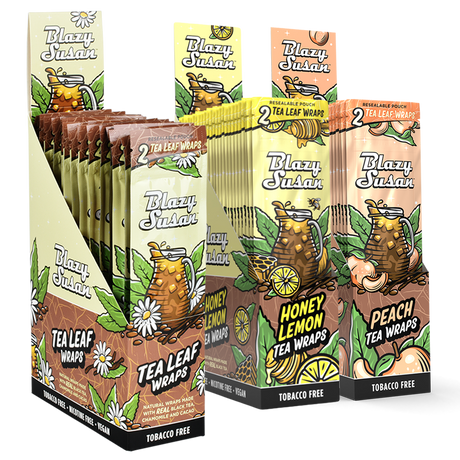 Blazy Susan Tea Leaf Wraps | 2pc | 25pk Display