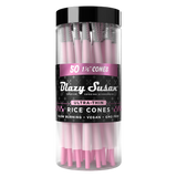 Blazy Susan Ultra Thin Rice Pre-Rolled Cones | 50ct Jar
