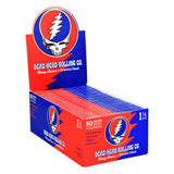 Blazy Susan x Grateful Dead themed rolling papers display box, 50 pack front view