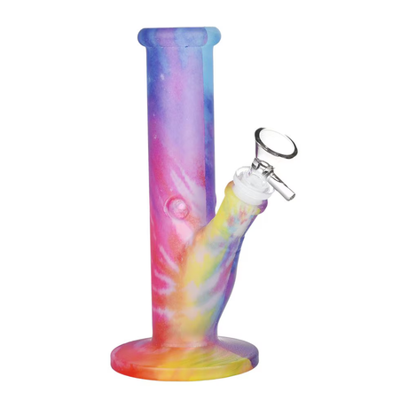 Bohemian Blend Straight Tube Glass Water Pipe | 7.75" | 14mm F | Designs Vary