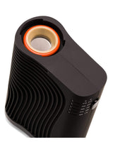 Boundless CF Vaporizer in black, portable design, ceramic chamber, angled top view