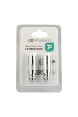 Boundless Terp Pen Dual Ceramic Coil Atomizer 2-Pack, front view on white background