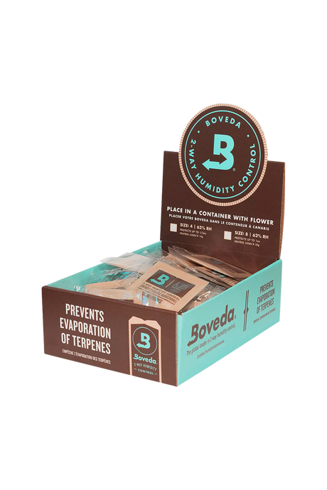 Bulk 100 pack of Boveda 2-Way Humidity Control Packets, ideal for preserving dry herbs