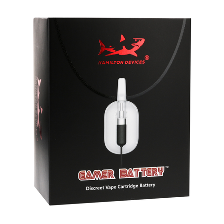 Hamilton Devices Gamer Battery - Discreet Vape Cartridge Accessory on Black Background