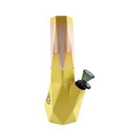 BRNT Designs Limited Edition Fuchsia Daffodil Ceramic Hexagon Water Pipe with 14mm Bowl