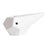 BRNT Designs Prism White Ceramic Hand Pipe - Angled Side View