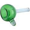 LA Pipes Bubble Bowl Pull-Stem Slide in Green, Borosilicate Glass, Grommet Joint - Top View