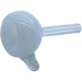 LA Pipes Bubble Bowl Pull-Stem Slide in White - Borosilicate Glass for Grommet Joint
