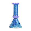 Bubble Matrix Mini Beaker Hand Pipe in Assorted Colors, Borosilicate Glass, 4" Height, Front View