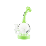MAV Glass Bulb Rig - Neon Green Accents - Front View on White Background