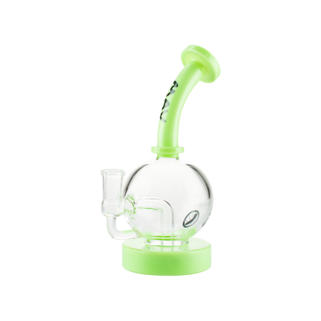 MAV Glass Bulb Rig - Neon Green Accents - Front View on White Background