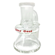 AFM 3" Lucky Goat Clear Glass Dry Ash-Catcher 14mm - Angled Side View