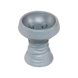 BYO BlackStone Luxury Hookah Bowl in assorted colors with heavy wall design, top view on white background