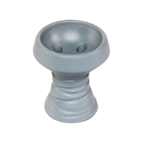 BYO BlackStone Luxury Hookah Bowl in assorted colors with heavy wall design, top view on white background