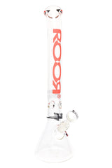 ROOR 18″ Bent-Neck Beaker Bong – 5mm Thick Glass-on-Glass w/ Ice Pinch