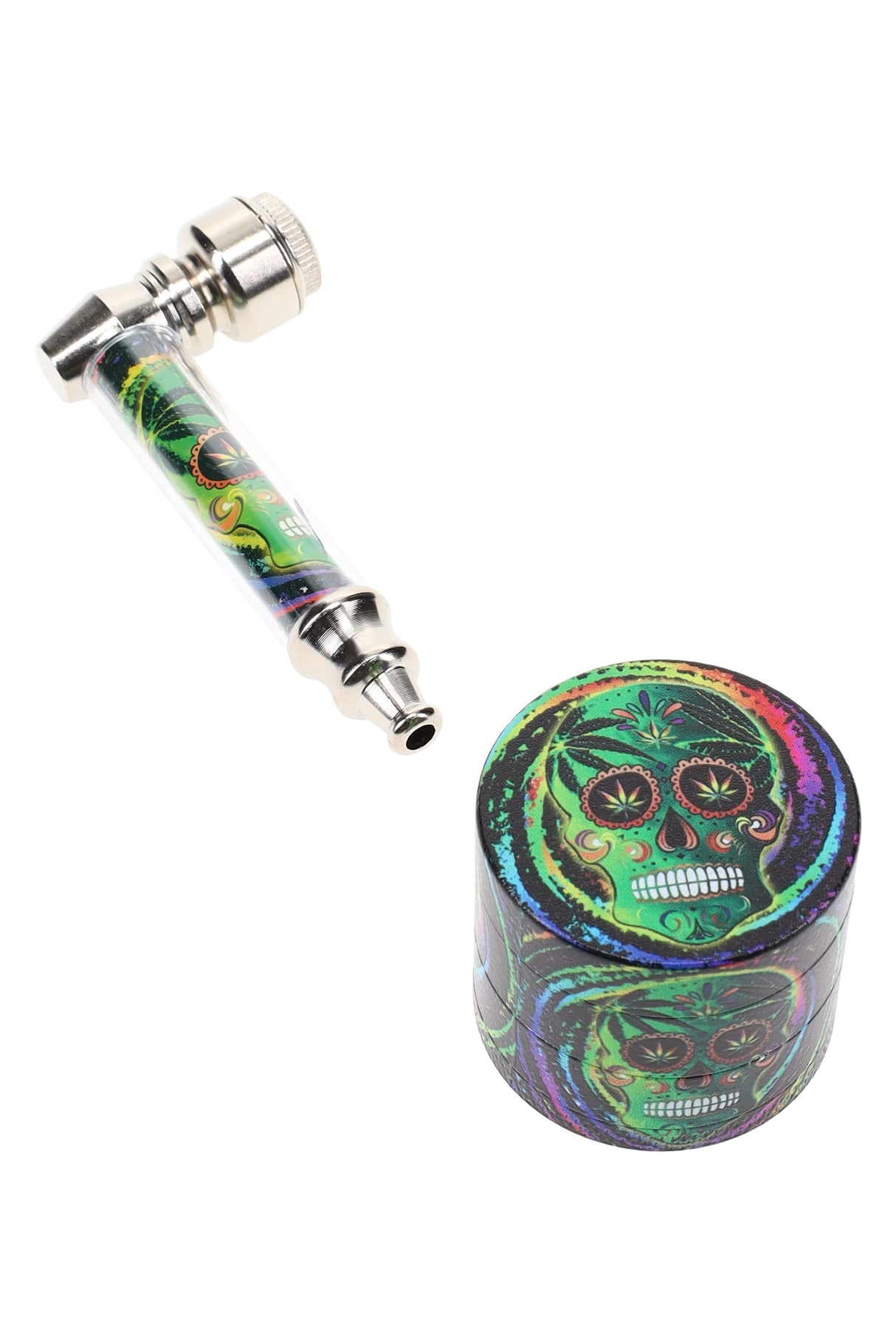 Metal Pipe & 4-Part Metal Grinder Gift Set – 1½″