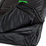 Cali Crusher Backpack Roll Up open compartment view, showcasing spacious, smell-proof storage