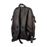 Cali Crusher Cali Backpack Standard in black, rear view showing padded straps and smell-proof feature
