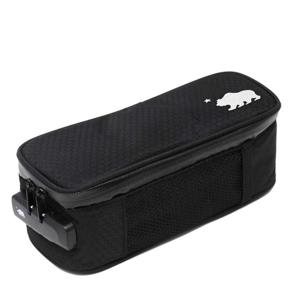 Cali Crusher Soft Case Small in Black with Smell-Proof Silicone and Zipper Closure