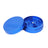 Cali Crusher 2.0 - 2 Piece Grinder in Blue with textured grip and sharp teeth, top view