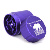 Cali Crusher Homegrown 4-Piece Pocket Grinder in Purple Aluminum, Open View