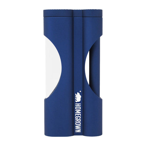 Cali Crusher Homegrown Matte Blue Aluminum Dugout, Front View, Portable Design for Dry Herbs