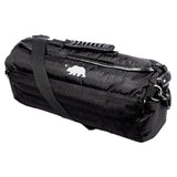 Cali Crusher Cali Duffle 16" Standard in Black/White with Silicone Material, Side View