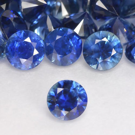 Calibear Sapphire 6mm Diamond Cut Terp Pearls, Set of 10, for Dab Rigs