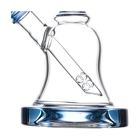Calibear Bell Rig clear borosilicate glass dab rig with beaker design, side view on white background