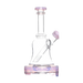 Calibear Bell Rig in Milk Pink, Compact 6" Beaker Dab Rig with Borosilicate Glass, Front View