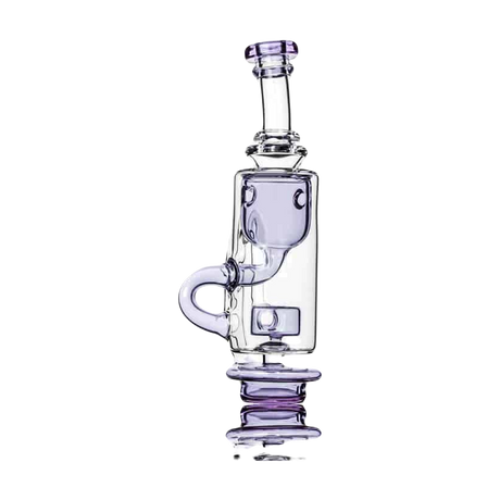 Calibear Carta Attachment Klein in purple, heavy wall borosilicate glass, side view for e-rigs