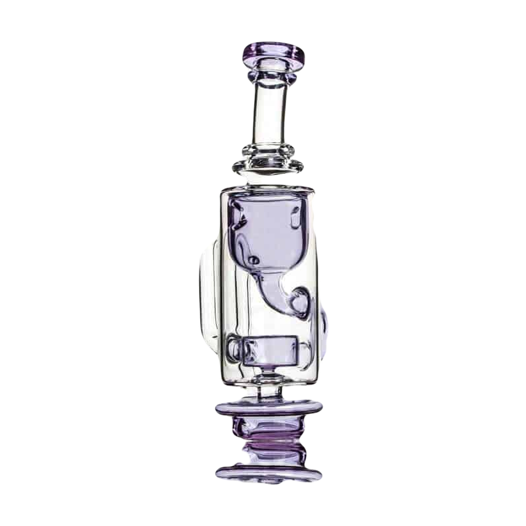 Calibear Carta Attachment Klein in Borosilicate Glass with Purple Accents - Front View